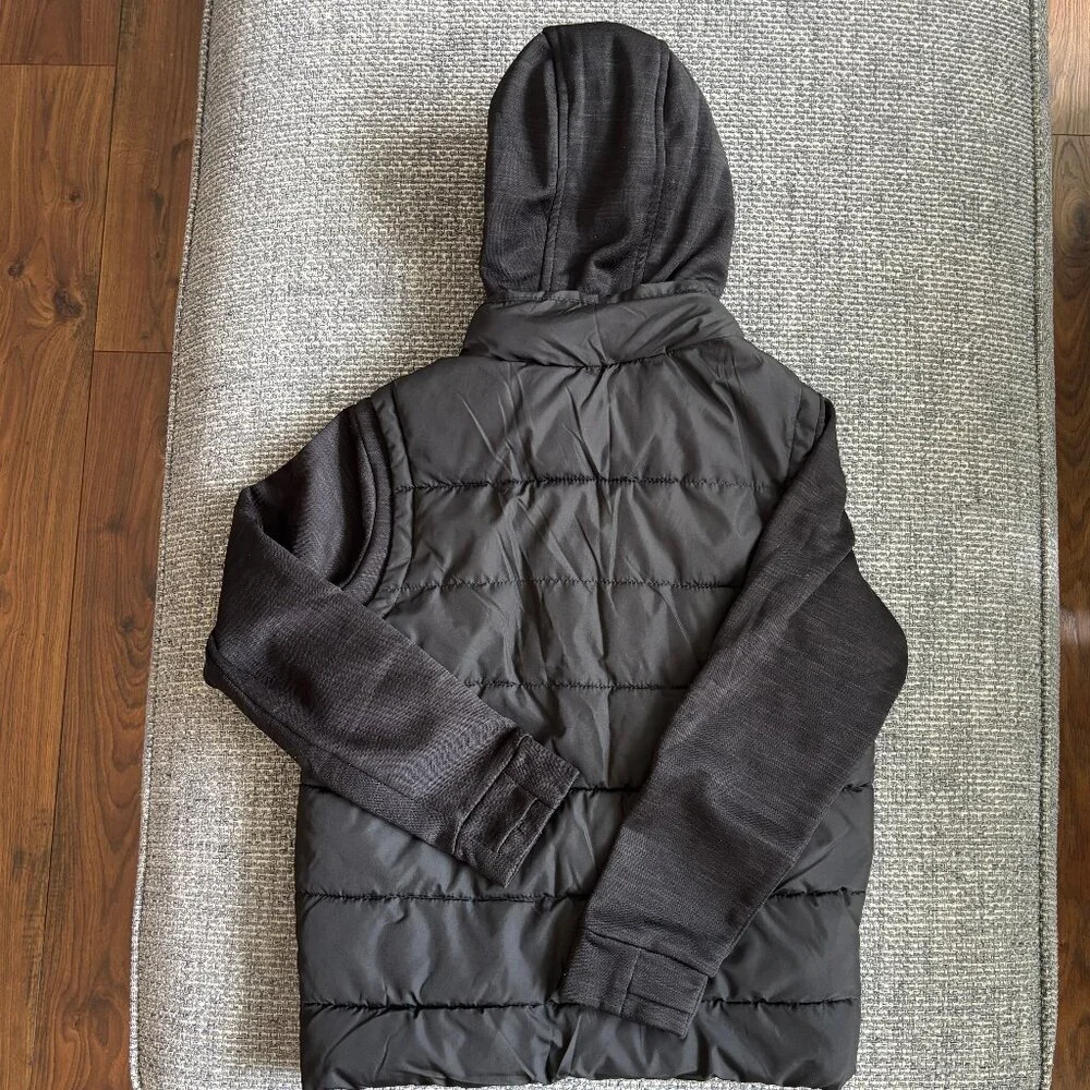 Old Navy Boys Hybrid Puffer Vest Jacket Size M 8 Quilted Winter Warm